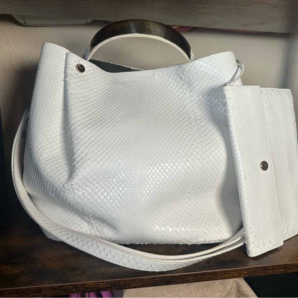 ULTRA RARE Dior Python White Gold Runway Bag - Picture 2 of 14
